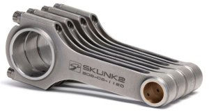 Acura Integra Connecting Rods - Skunk2 Racing - Alpha Series H-Beam, 138mm, 4340 Chromoly, ARP2000 Bolts - `94-`01
